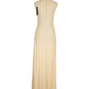 Elegant Cream Lace Maxi Dress- House of Harlow Size Medium